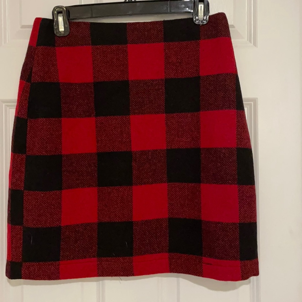Boston Proper Plaid Skirt